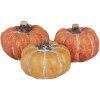 Clayre & Eef 6CE1781 Decoración Calabaza Set 3 18x7x4 cm