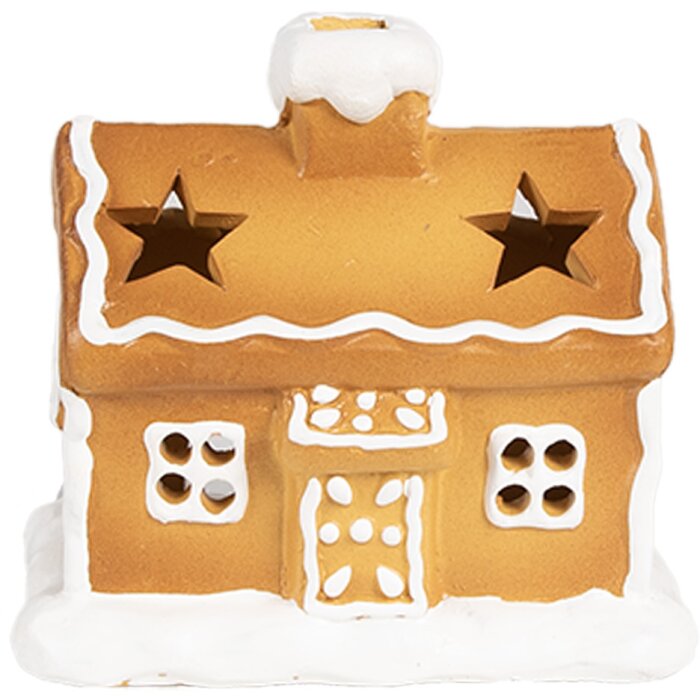 Clayre & Eef 6CE1804 Portacandelitas casa 11x8x10 cm