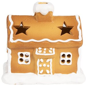 Clayre & Eef 6CE1804 Portacandelitas casa 11x8x10 cm