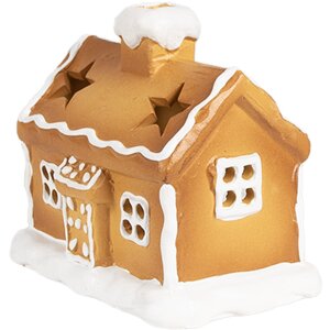 Clayre & Eef 6CE1804 Portacandelitas casa 11x8x10 cm