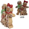 Clayre & Eef 6MG0049 Decoración hombre de jengibre con LED 31x10x35 cm