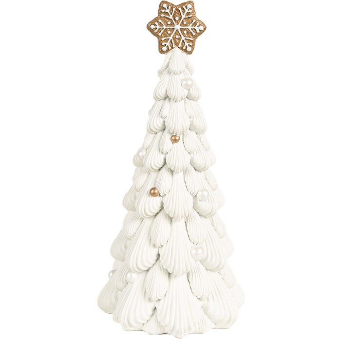 Clayre & Eef 6PR4246 Decoración Árbol de Navidad Ø 13x26 cm