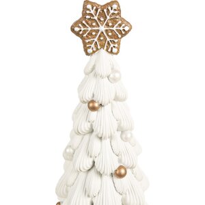 Clayre & Eef 6PR4246 Decoración Árbol de Navidad Ø 13x26 cm