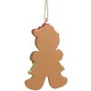 Clayre & Eef 6PR4331 Colgante decorativo Hombre de jengibre 5x1x8 cm