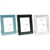 Marco de madera para retratos Deknudt S67UF Negro Azul Blanco 10x15 13x18 15x20 20x30 cm