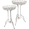 Clayre & Eef 5Y1239 Juego de mesa para plantas Ø 52x84/ Ø 42x66 cm