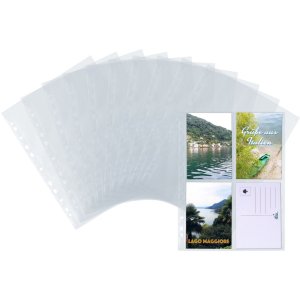 Fundas para tarjetas postales lámina transparente 10x15 (wpk) 10 uds.