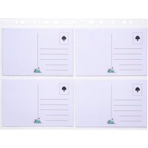 Fundas para tarjetas postales lámina transparente 10x15 (wpk) 10 uds.