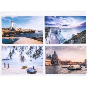 Fundas para tarjetas postales lámina transparente 10x15 (wpk) 10 uds.