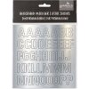Goldbuch plata letras adhesivas 17x22 cm 2 hojas 2,5 cm alto