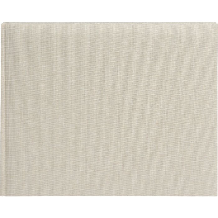 Goldbook Libro de visitas Summertime Beige 25x20 cm 100 páginas lino