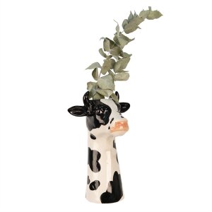 Clayre & Eef 6CE1851 Jarrón Vaca 20x19x32 cm