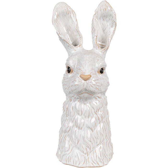 Clayre & Eef 6CE1852 Jarrón Conejo 13x14x33 cm