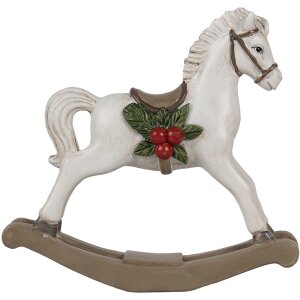 Clayre & Eef 6PR4171 Decoración Caballo balancín 17x5x16 cm