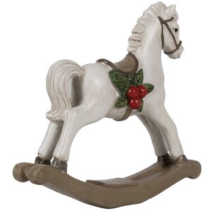 Clayre & Eef 6PR4171 Decoración Caballo balancín 17x5x16 cm