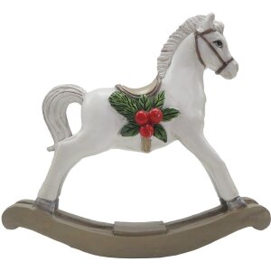Clayre & Eef 6PR4172 Decoración Caballo Balancín 11x4x11 cm