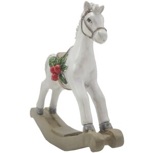 Clayre & Eef 6PR4172 Decoración Caballo Balancín 11x4x11 cm