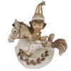 Clayre & Eef 6PR4231 Decoración gnomo 10x3x11 cm