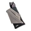 Bolsa de neopreno para gafas Carson con paño de microfibra negro gris
