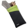 Bolsa de neopreno para gafas Carson con gamuza de microfibra - gris/verde