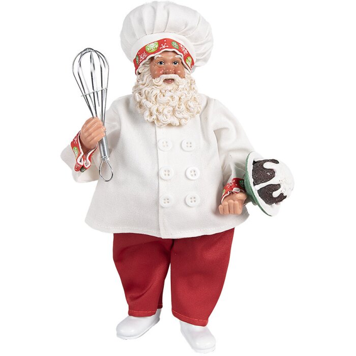 Clayre & Eef 65584 Decoración Papá Noel 17x11x27 cm