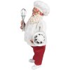 Clayre & Eef 65584 Decoración Papá Noel 17x11x27 cm
