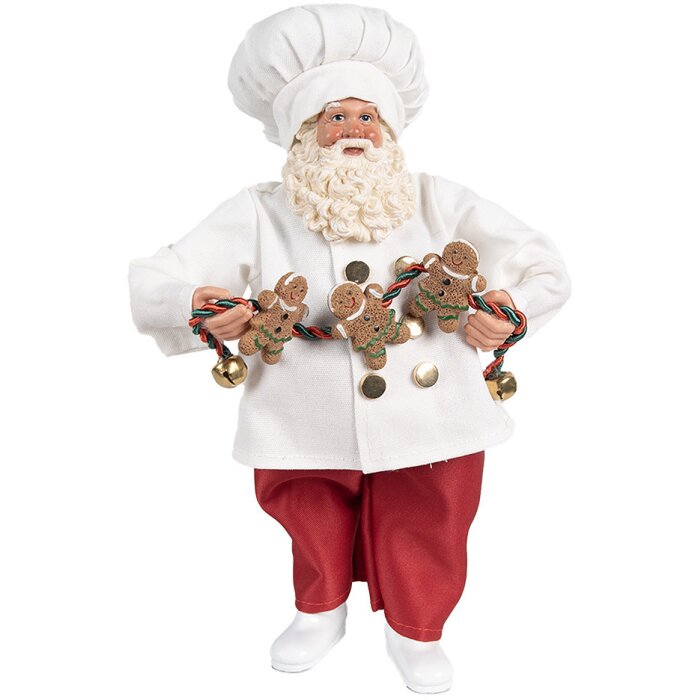 Clayre & Eef 65585 Decoración Papá Noel 17x12x27 cm