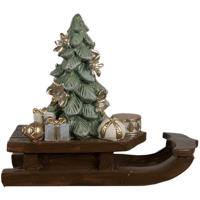 Clayre & Eef 6PR4185 Trineo decorativo 20x8x17 cm