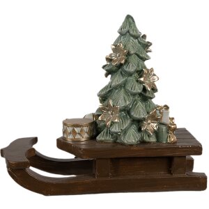 Clayre & Eef 6PR4185 Trineo decorativo 20x8x17 cm