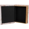 Clayre & Eef Storage Box Set 3 Piezas Rosa Blanco Madera Retro Vintage