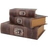Clayre & Eef 65693 Caja de Almacenaje Set de 3 Madera Marrón 27x22x7 22x17x6 17x12x4