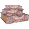 Clayre & Eef 65695 Juego de 3 cajas de madera marrón 27x22x7 cm