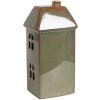 Clayre & Eef 6CE1797 Decoración Casa LED Verde Porcelana 7x6x15 cm