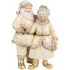Clayre & Eef Decoración Papá Noel y Papá Noel Beige 11x8x16 cm