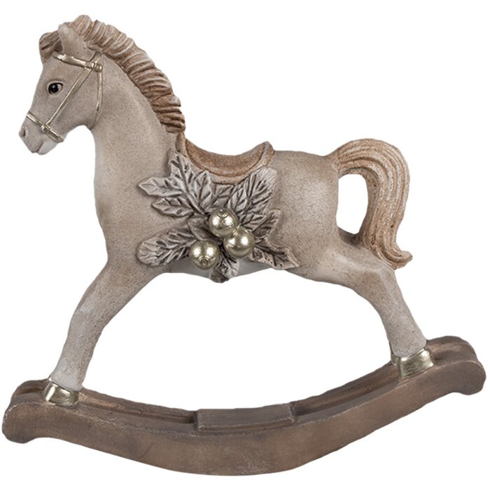 Clayre & Eef 6PR4170 Decoración Caballo balancín 17x5x16 cm