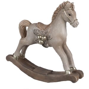 Clayre & Eef 6PR4170 Decoración Caballo balancín 17x5x16 cm
