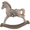 Clayre & Eef 6PR4170 Decoración Caballo balancín 17x5x16 cm
