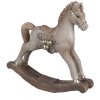Clayre & Eef 6PR4170 Decoración Caballo balancín 17x5x16 cm