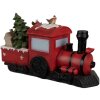 Clayre & Eef 6PR4178 Decoración Locomotora Papá Noel LED 19x7x10 cm