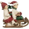 Clayre & Eef 6PR4182 Decoración niños en trineo 12x6x11 cm