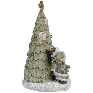Clayre & Eef 6PR4190 Decoración Ratón familia LED 12x10x17 cm