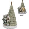 Clayre & Eef 6PR4190 Decoración Ratón familia LED 12x10x17 cm