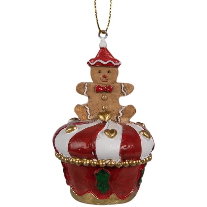 Clayre & Eef 6PR4208 Galleta de suspensión Ø 5x8 cm