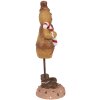 Clayre & Eef 6PR4272 Decoración hombre de jengibre 7x7x18 cm