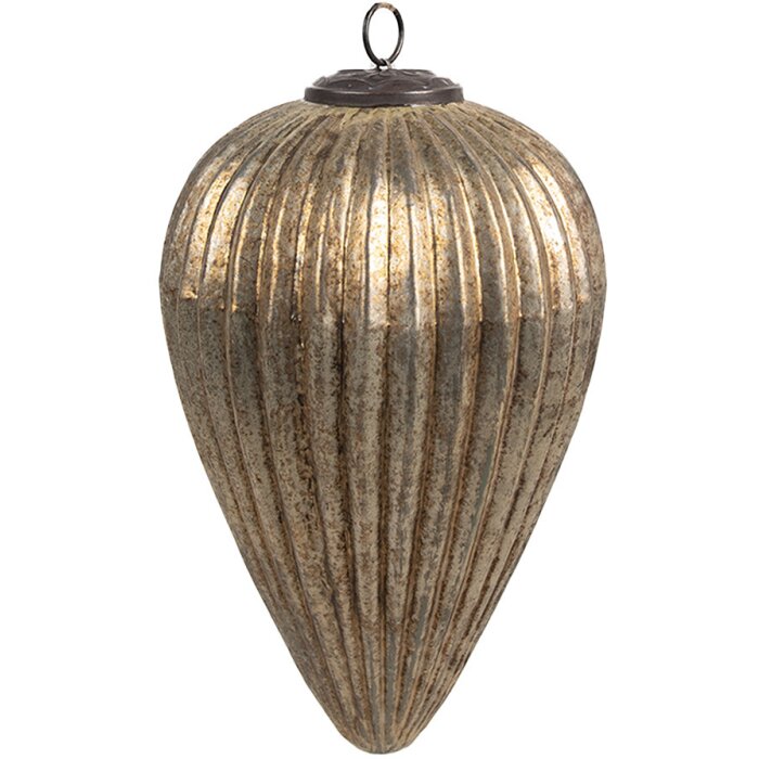Clayre & Eef 6GL4555XL Adornos para el árbol de Navidad Ø 16x25 cm