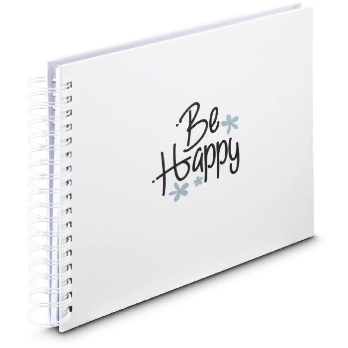 Hama Álbum Espiral Cosas Buenas 28x24 cm 50 páginas blancas Happy