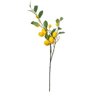 Clayre & Eef 5PL0105 Decoración ramita con limones 20x7x102 cm