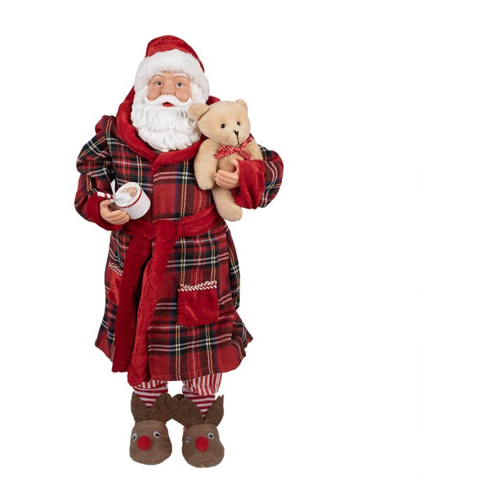 Clayre & Eef 65627 Decoración Papá Noel 27x13x50 cm
