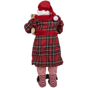 Clayre & Eef 65627 Decoración Papá Noel 27x13x50 cm
