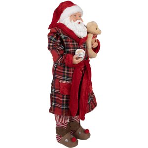 Clayre & Eef 65627 Decoración Papá Noel 27x13x50 cm